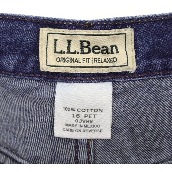 L.L Bean Jeans Women's Original Fit Relaxed High Waisted Mom Y2K Sz 16P - Picture 8 of 10